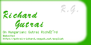 richard gutrai business card